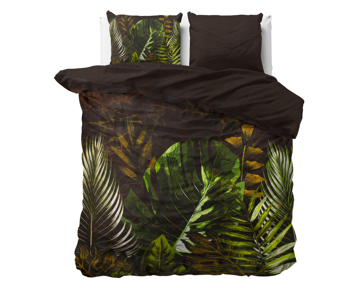 Dekbedovertrek Jungle Art 2 Taupe