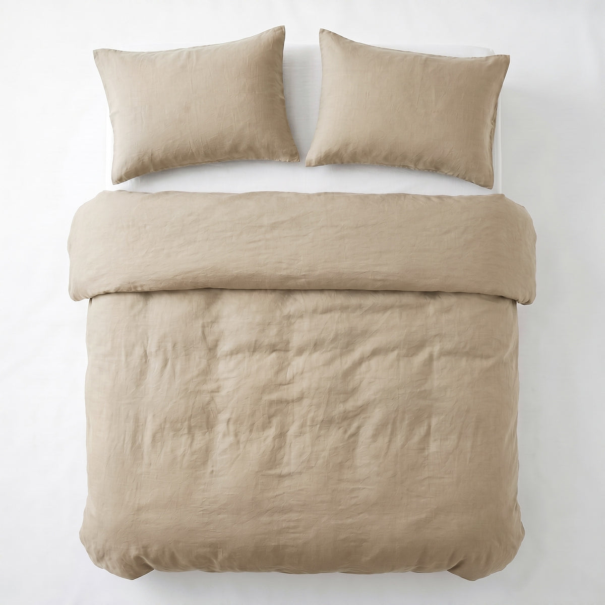 Dekbedovertrek Stone Washed Zand