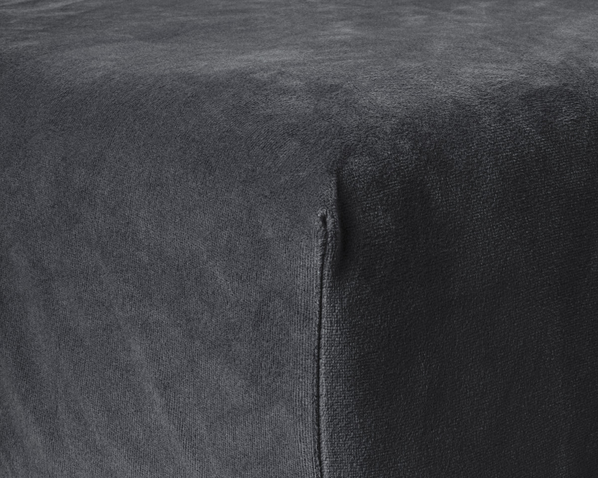 Velvet Hoeslaken Antraciet