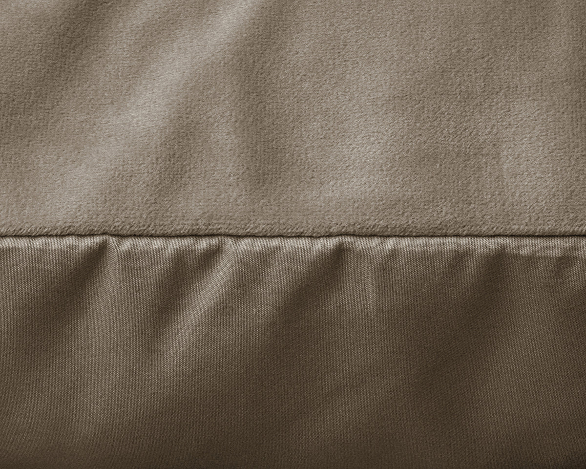 Velvet 2 in 1 kussenslopen Taupe