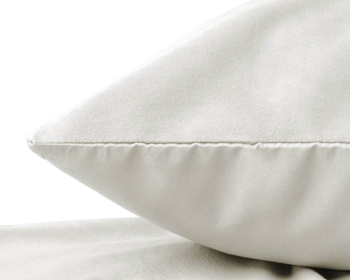 Velvet 2 in 1 kussenslopen Creme