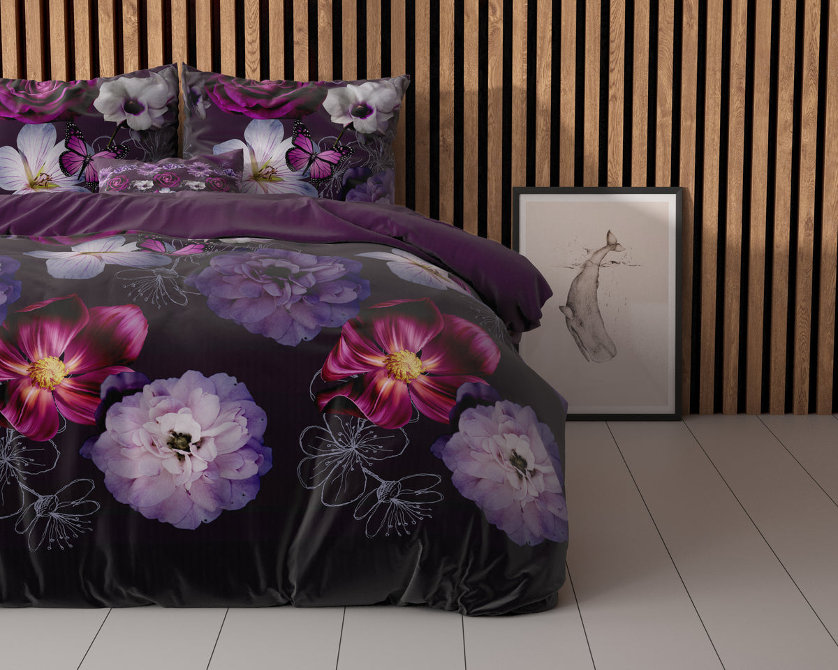 Dekbedovertrek Magic Flower Paars