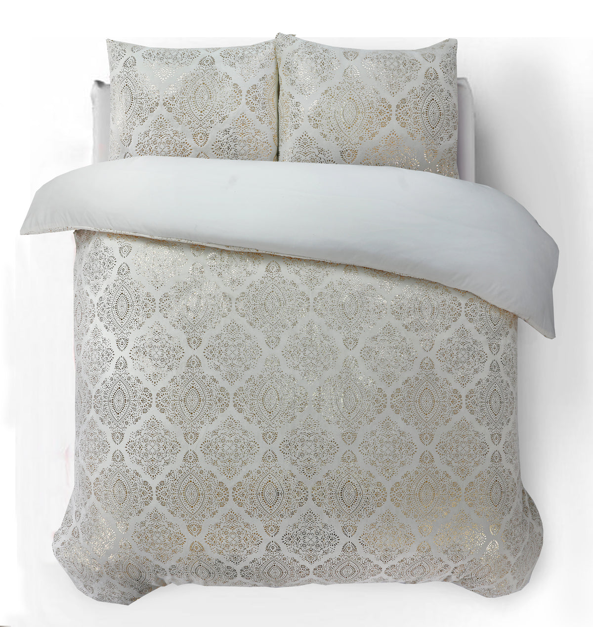 Dekbedovertrek Glamour Flanel Art Foil Creme