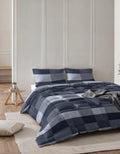 All-in one Lazy dekbed Anne Blauw 240 x 220 Met Kussenslopen