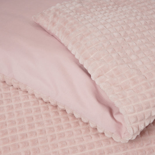 Dekbedovertrek Check Teddy Roze