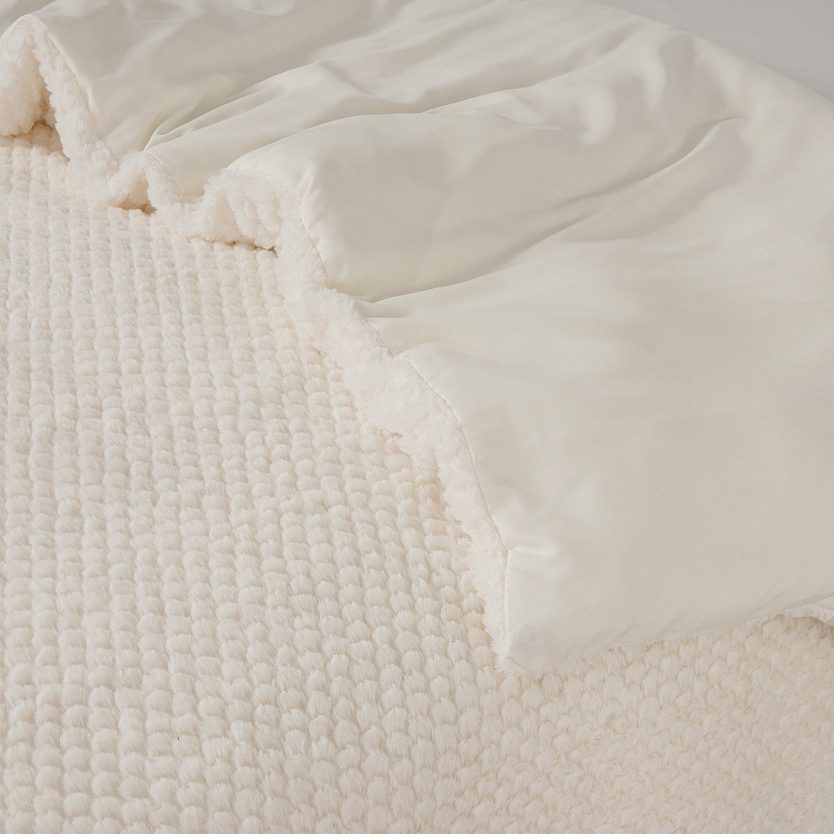 Dekbedovertrek Fur Teddy Beige