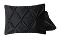 Velvet Pintuck 2pack kussenslopen Zwart