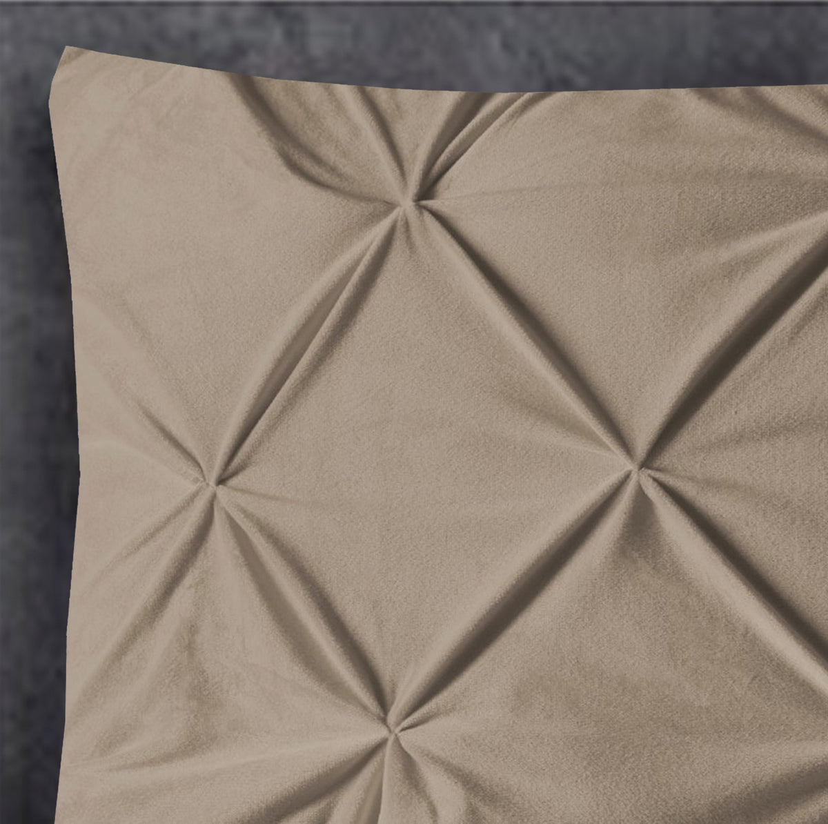 Velvet Pintuck 2pack kussenslopen Taupe