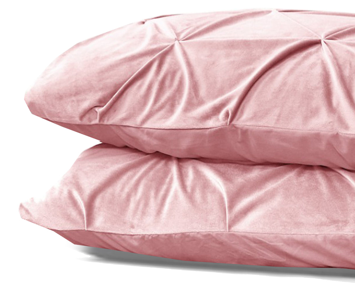 Velvet Pintuck 2pack kussenslopen Roze