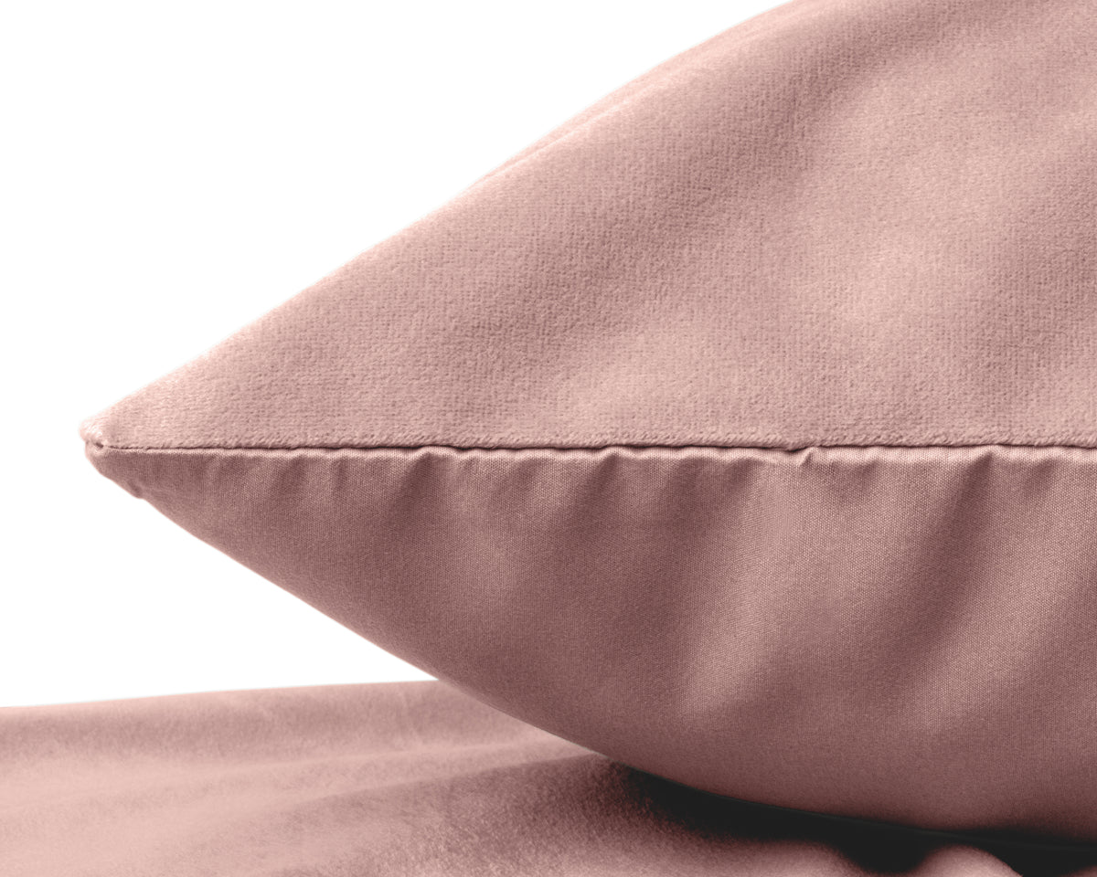Velvet 2 in 1 kussenslopen Oud Roze
