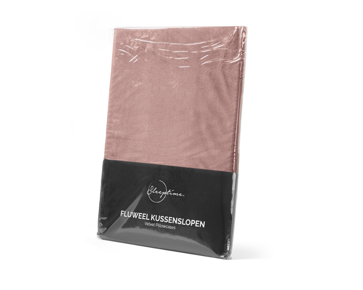 Velvet 2 in 1 kussenslopen Oud Roze