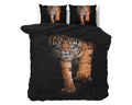 Dekbedovertrek Tiger icon Zwart