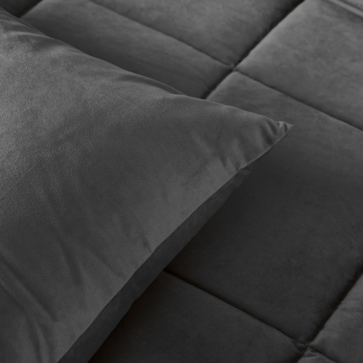 Lazy Dekbed Velvet Antraciet