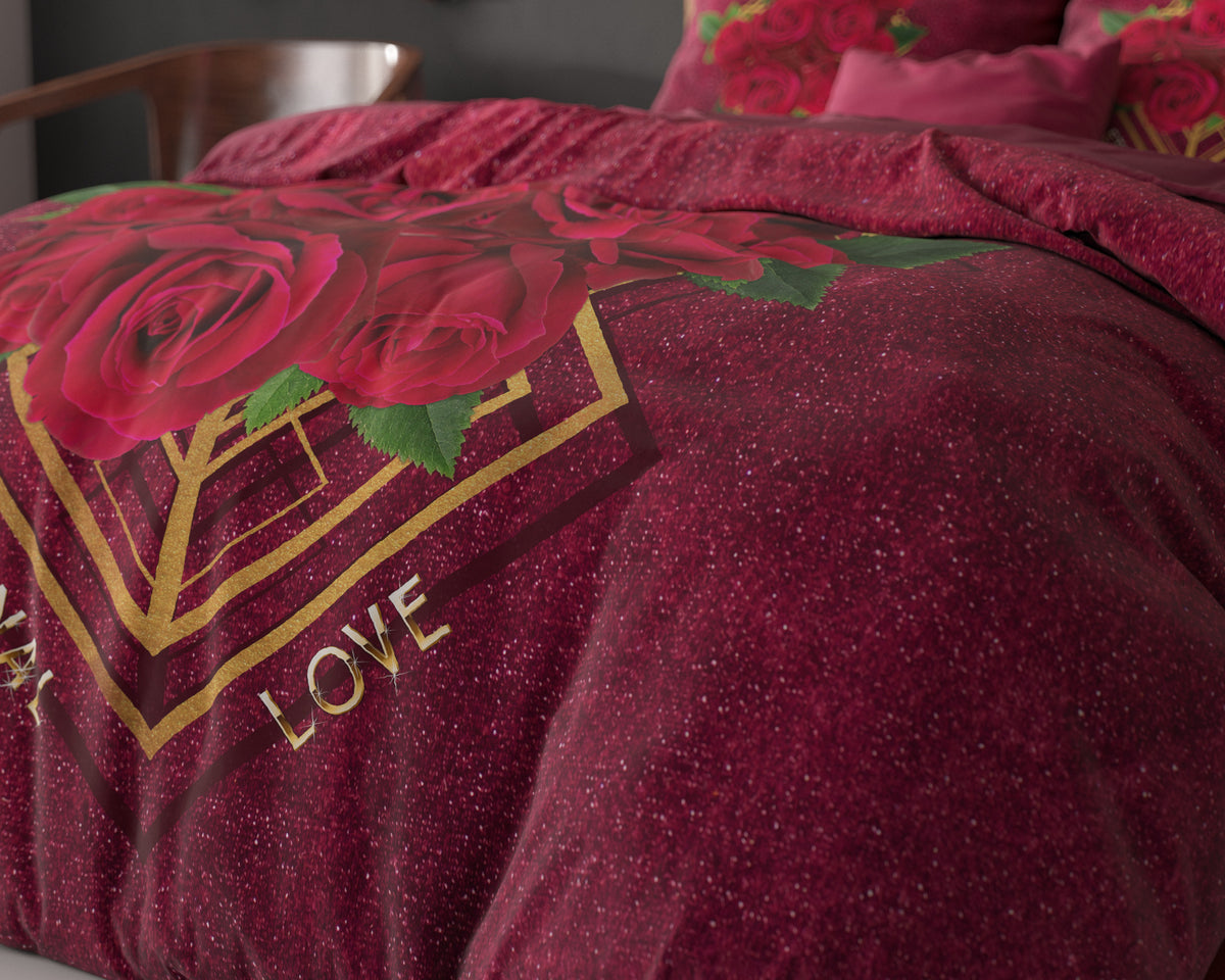 Dekbedovertrek Eternal love Rood