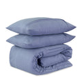 Dekbedovertrek Washed Tufted Blauw