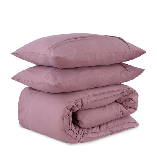 Dekbedovertrek Washed Tufted Oud Roze