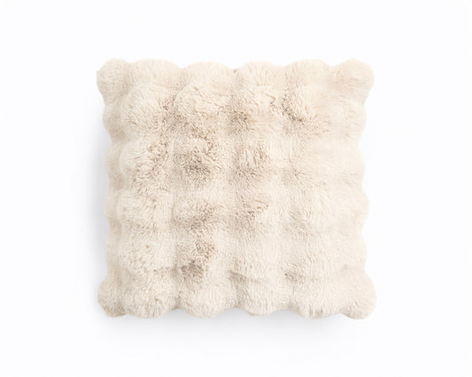Pom Rabbit Fur sierkussen Beige