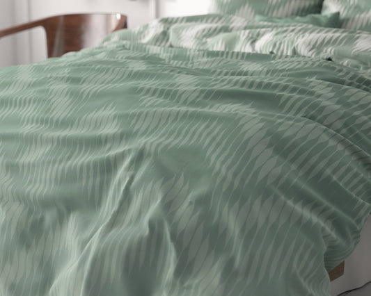 Dekbedovertrek Wavey Shades Groen