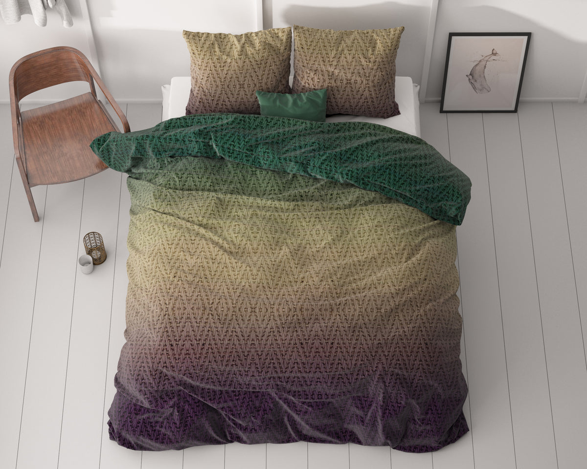 Dekbedovertrek Warm Knits Bruin