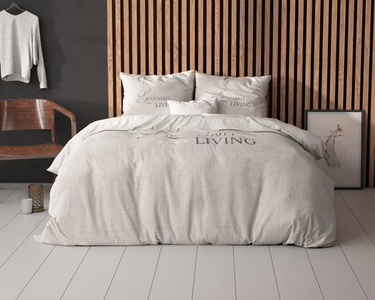 Dekbedovertrek Luxurious Living Zand