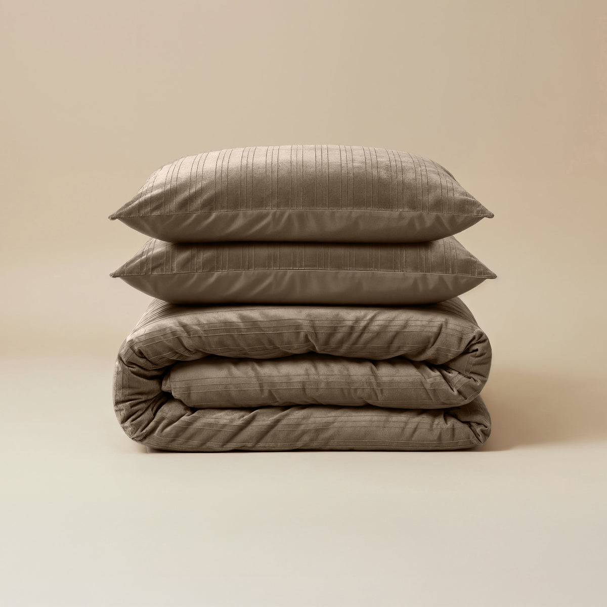 Dekbedovertrek Velvet Lining Taupe