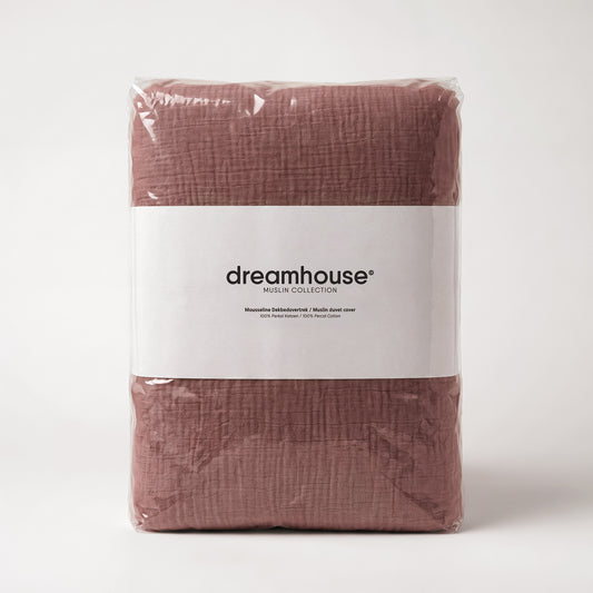Dekbedovertrek Mousseline Rustic Oud Roze