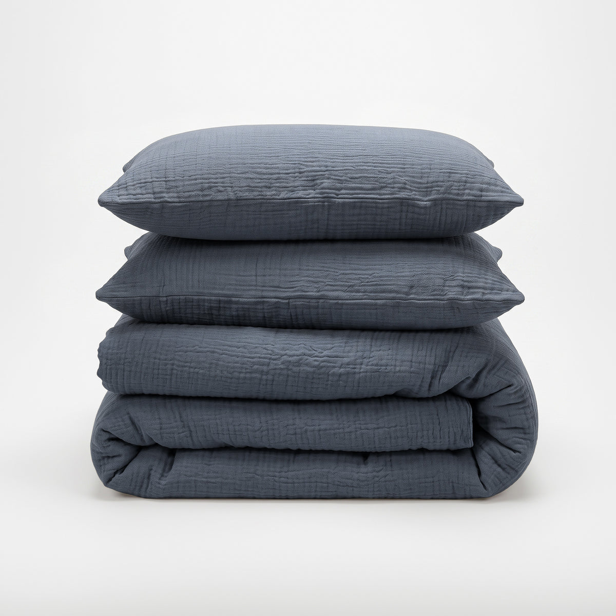Dekbedovertrek Mousseline Midnight Blauw
