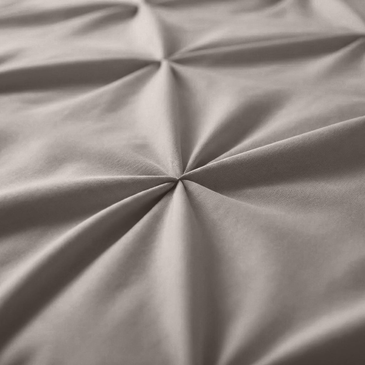 Dekbedovertrek Border Pintuck Taupe/Grijs