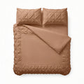 Dekbedovertrek Border Pintuck Mocha Moose