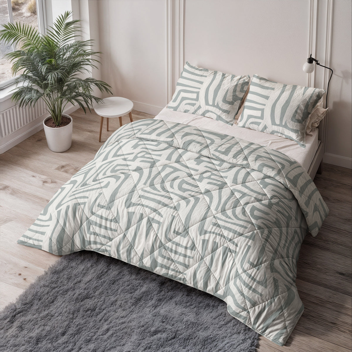 Eran Lazy Dekbed Groen Met Kussenslopen