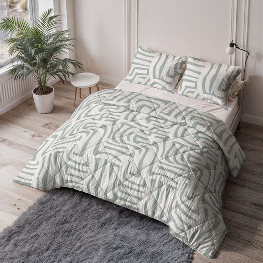 Eran Lazy Dekbed Groen Met Kussenslopen