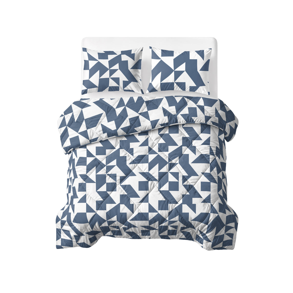 Mado Lazy Dekbed Blauw Met Kussenslopen