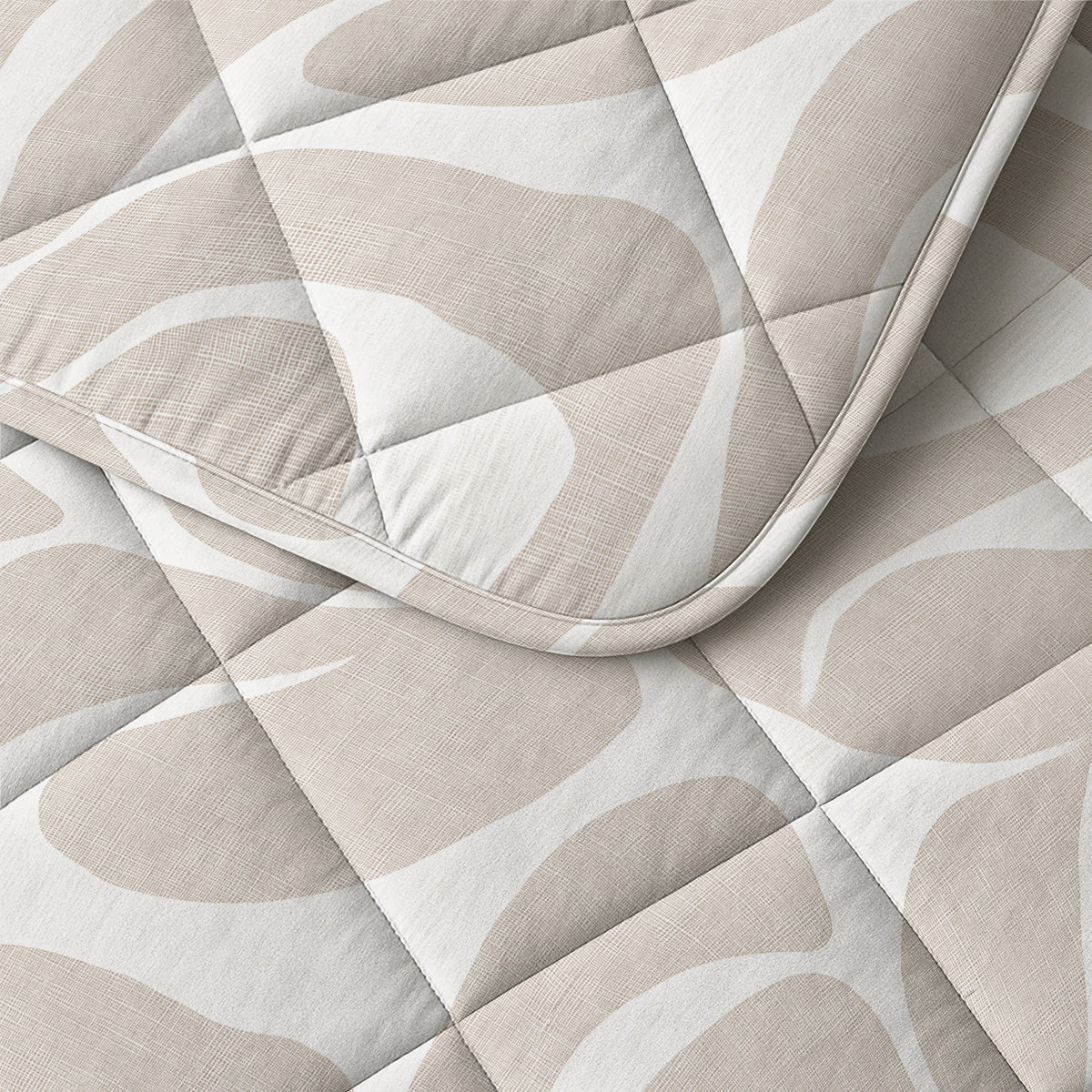 Kello Lazy Dekbed Taupe/Zand Met Kussenslopen
