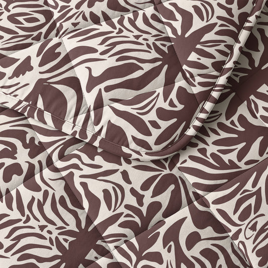 Denzo Lazy Dekbed Rood/Bruin Met Kussenslopen