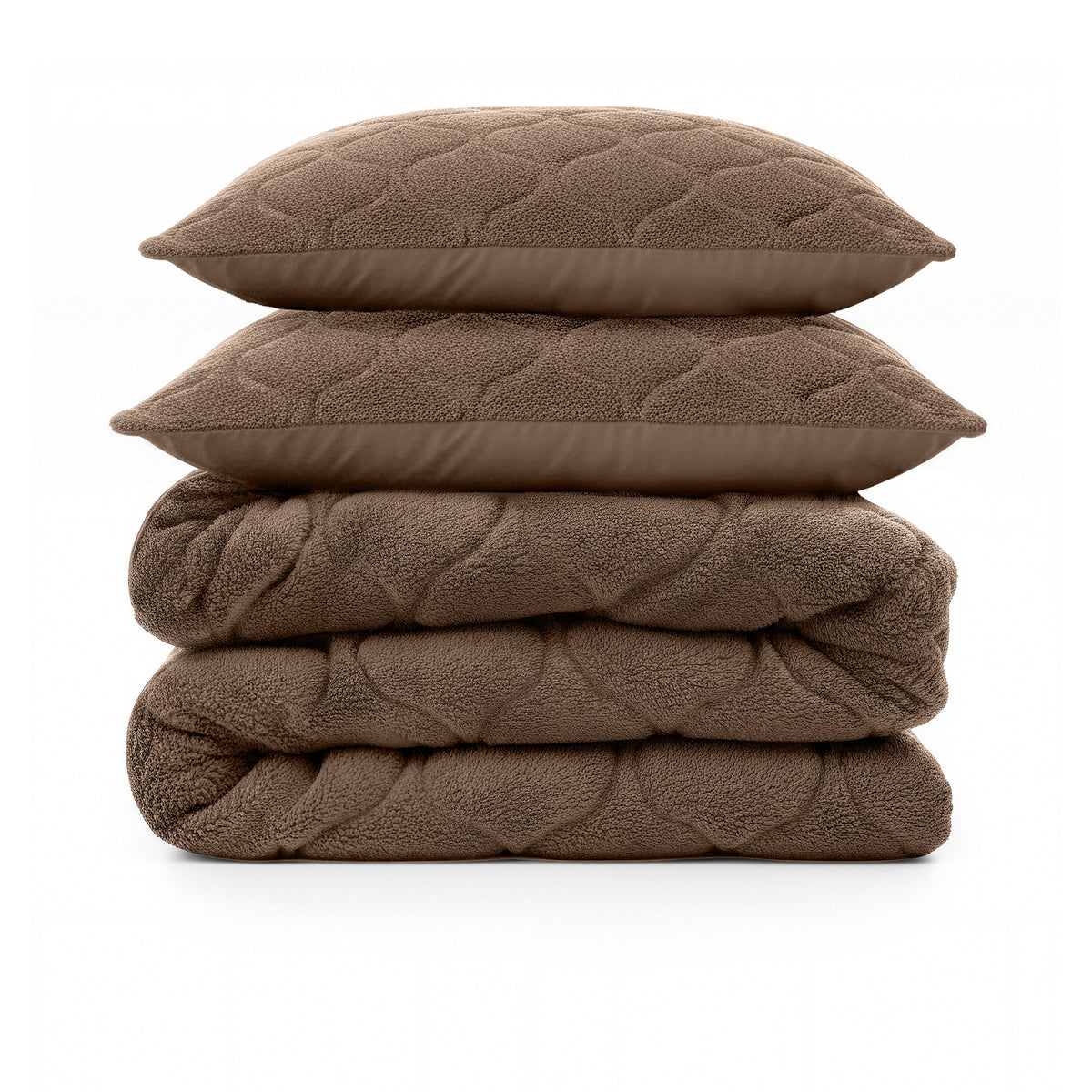 Lazy Dekbed Teddy Taupe/Bruin Met Kussenslopen