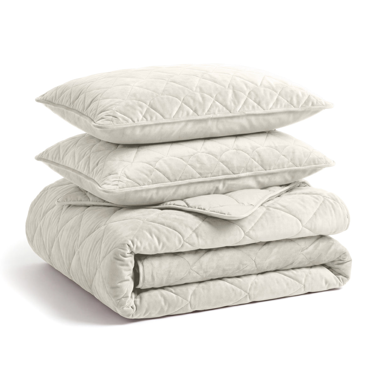 Lazy Dekbed Velvet Beige Met Kussenslopen