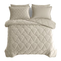 Lazy Dekbed Velvet Taupe/Grijs Met Kussenslopen