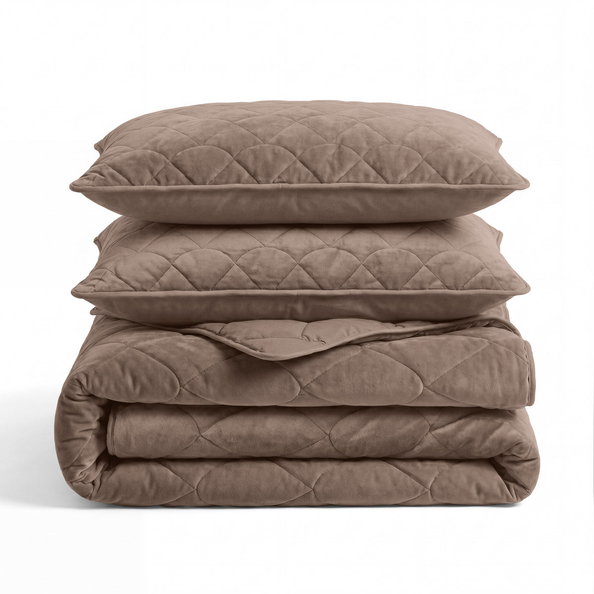 Lazy Dekbed Velvet Taupe/Bruin Met Kussenslopen