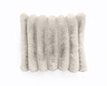 Rib Rabbit Fur Sierkussen Ecru