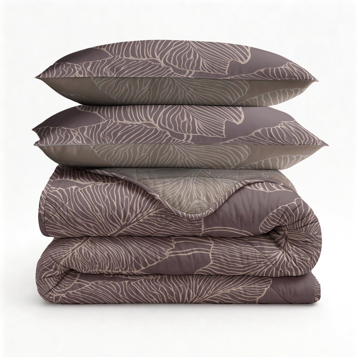 Lazy Dekbed Dreamy Mauve Met Kussenslopen
