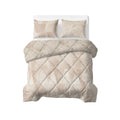 Lazy Dekbed Warm Triangles Zand/Beige Met Kussenslopen