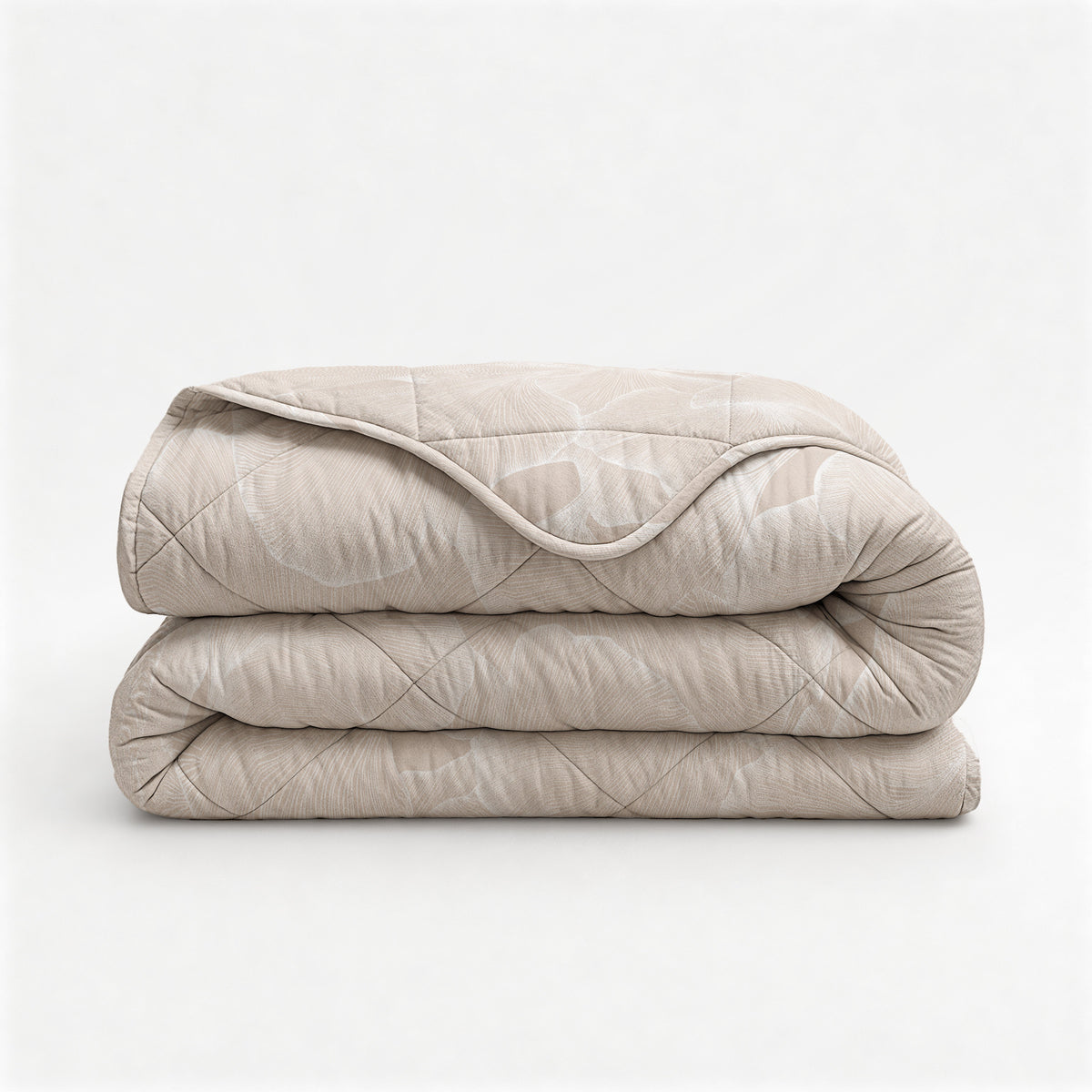 Dekbed Zonder Overtrek Zeke Beige – Wasbaar, extra lang 220 cm