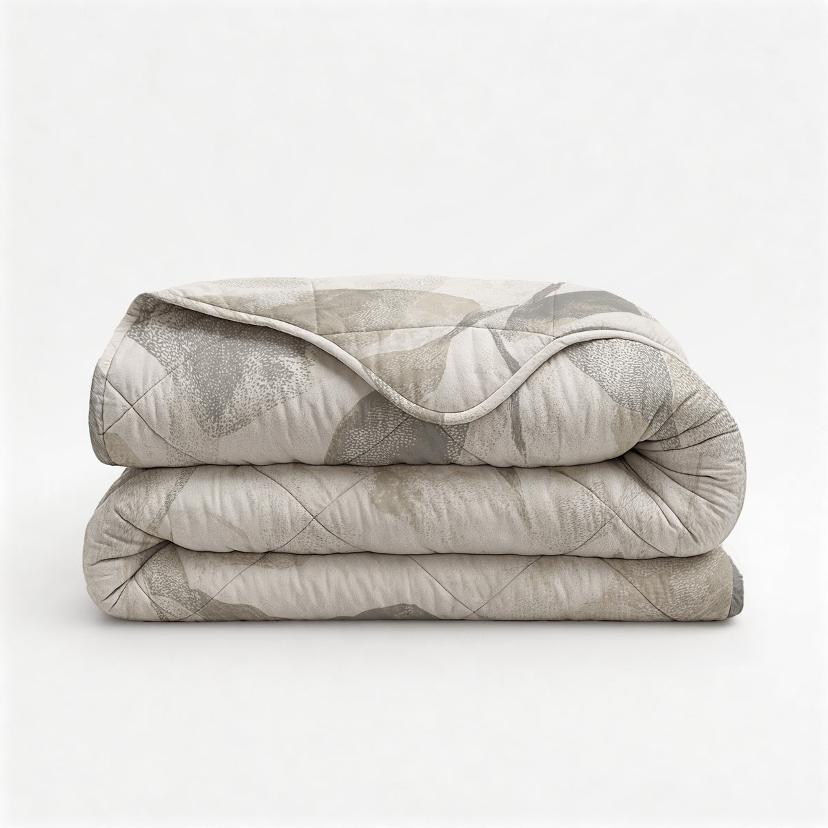 Dekbed Zonder Overtrek Misty Beige/Grijs – Wasbaar, extra lang 220 cm