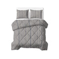 Dekbed Zonder Overtrek Stripy Beige/Blauw – Wasbaar, extra lang 220 cm