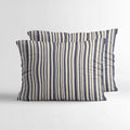 NordDream Lazy Stripy Kussenslopen 2Pack Beige/Blauw