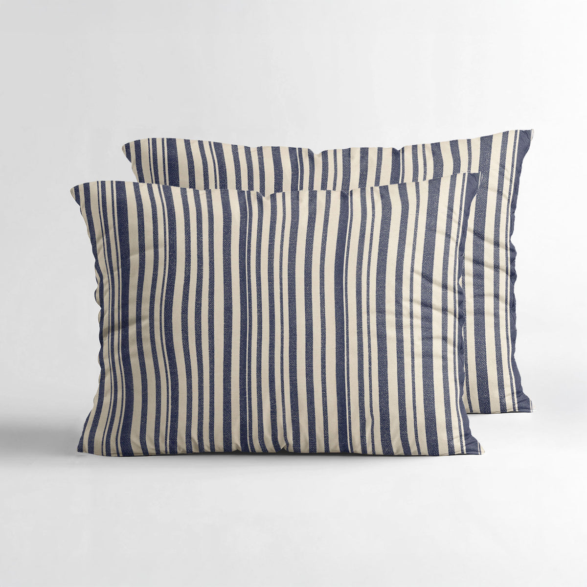 NordDream Lazy Stripy Kussenslopen 2Pack Beige/Blauw
