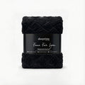 Dekbedovertrek Faux Fur Syon Zwart
