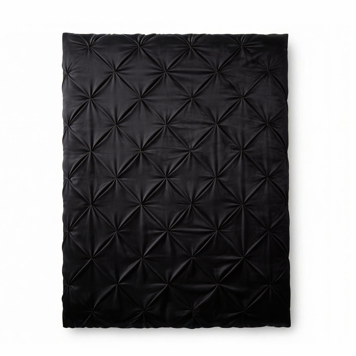 Dekbed Zonder Overtrek Velvet Pintuck Zwart – Wasbaar, extra lang 220 cm
