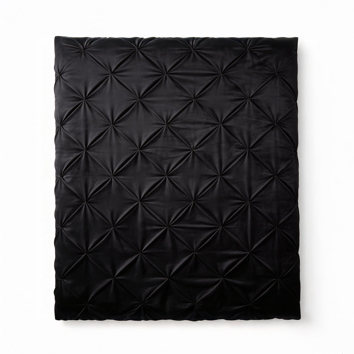 Dekbed Zonder Overtrek Velvet Pintuck Zwart – Wasbaar, extra lang 220 cm