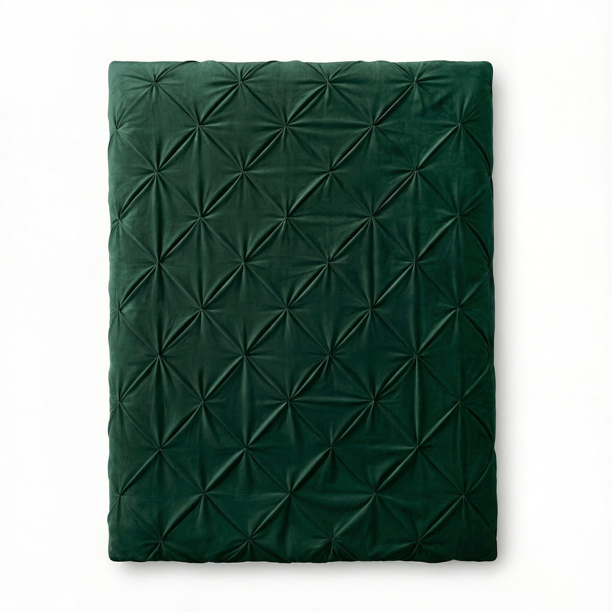 Dekbed Zonder Overtrek Velvet Pintuck Groen – Wasbaar, extra lang 220 cm